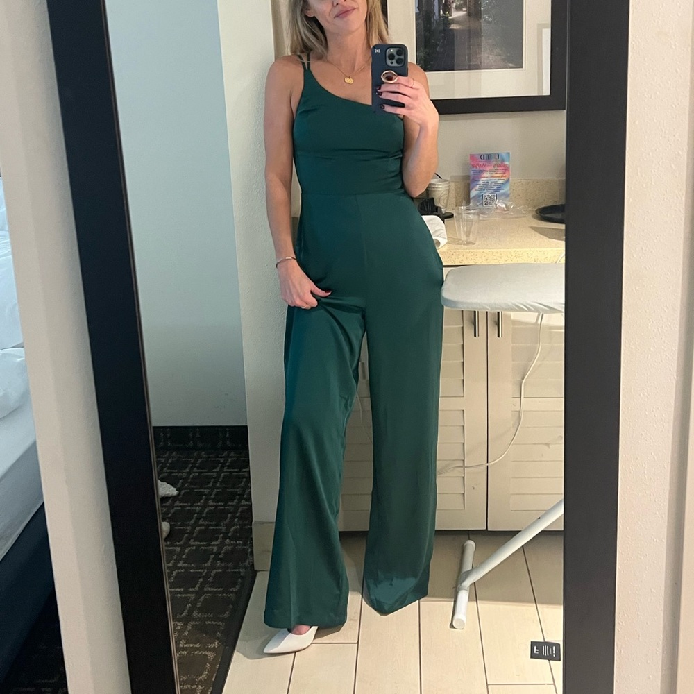 Silk pant romper